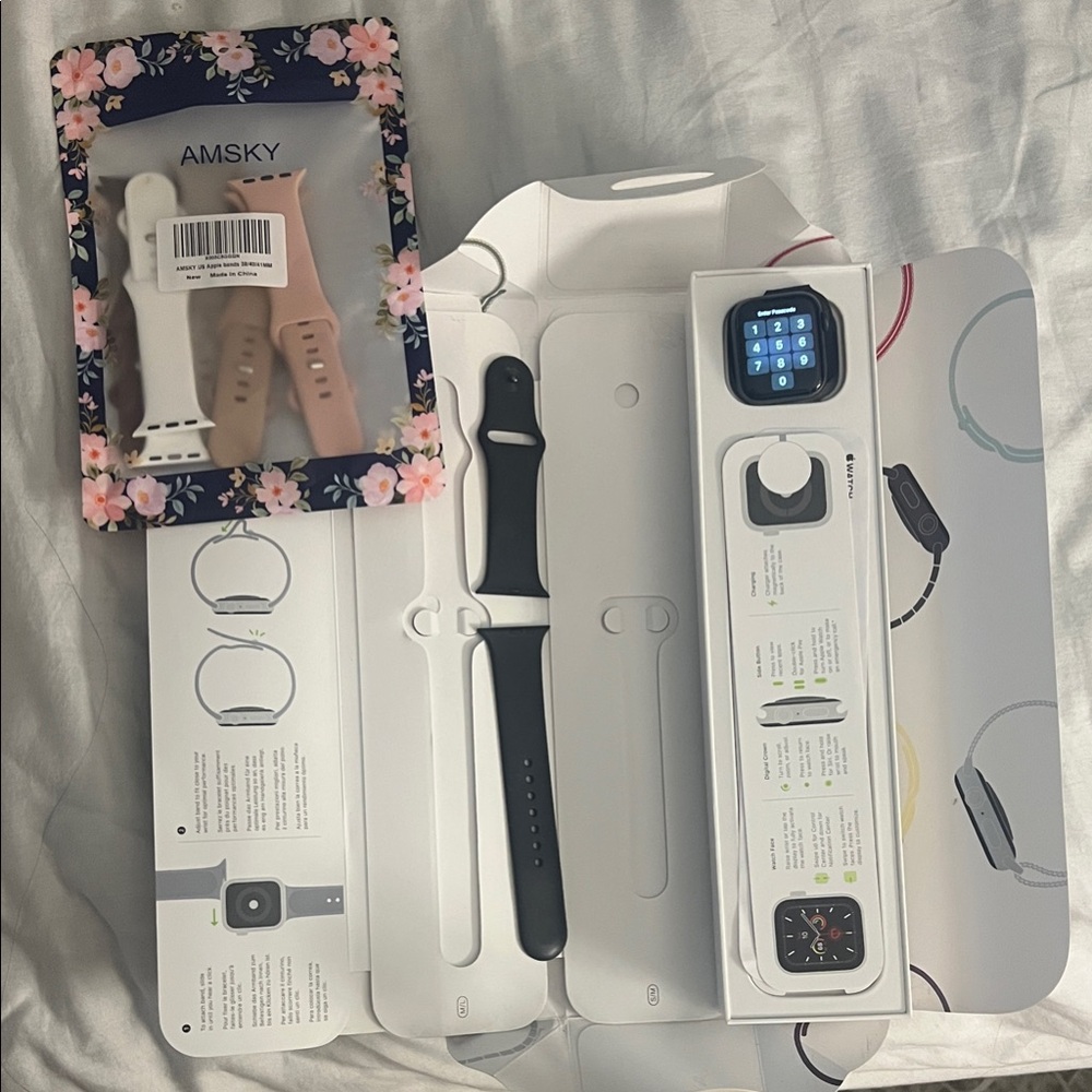 Apple Smartwatch with Black Band
